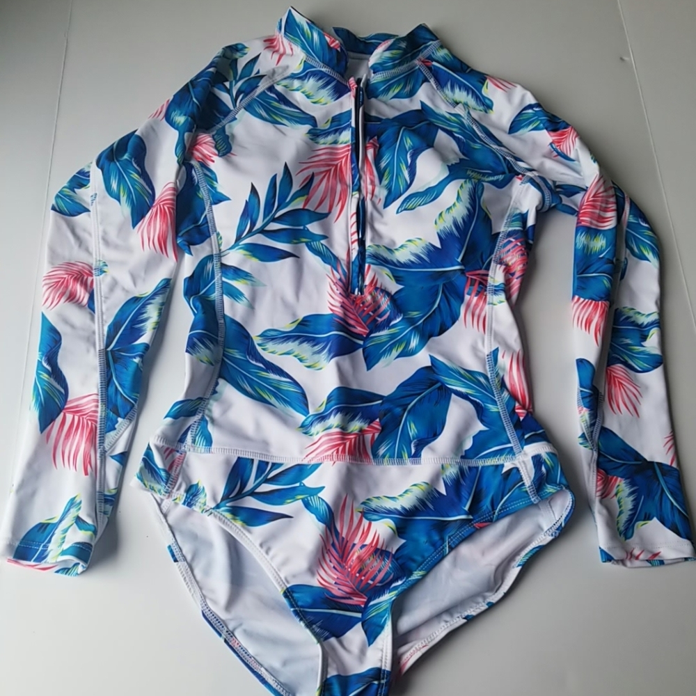 Tropical One Piece Swim Suit
